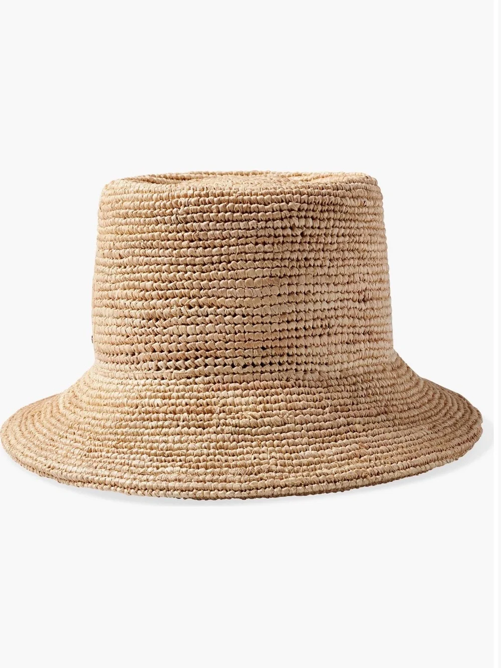 Brixton Elle Packable Woven Straw Bucket Hat - Natural Tan